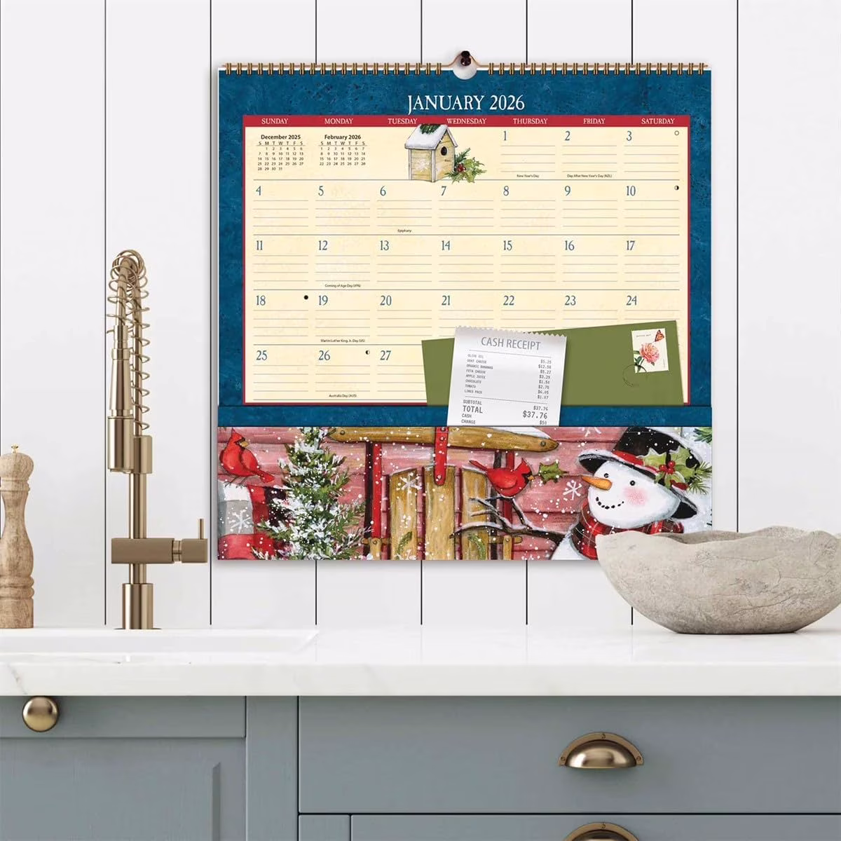 Wells Street by LANG Heart and Home 2026 Note Nook Wall Calendar (12 in x 12 in) lxmUz