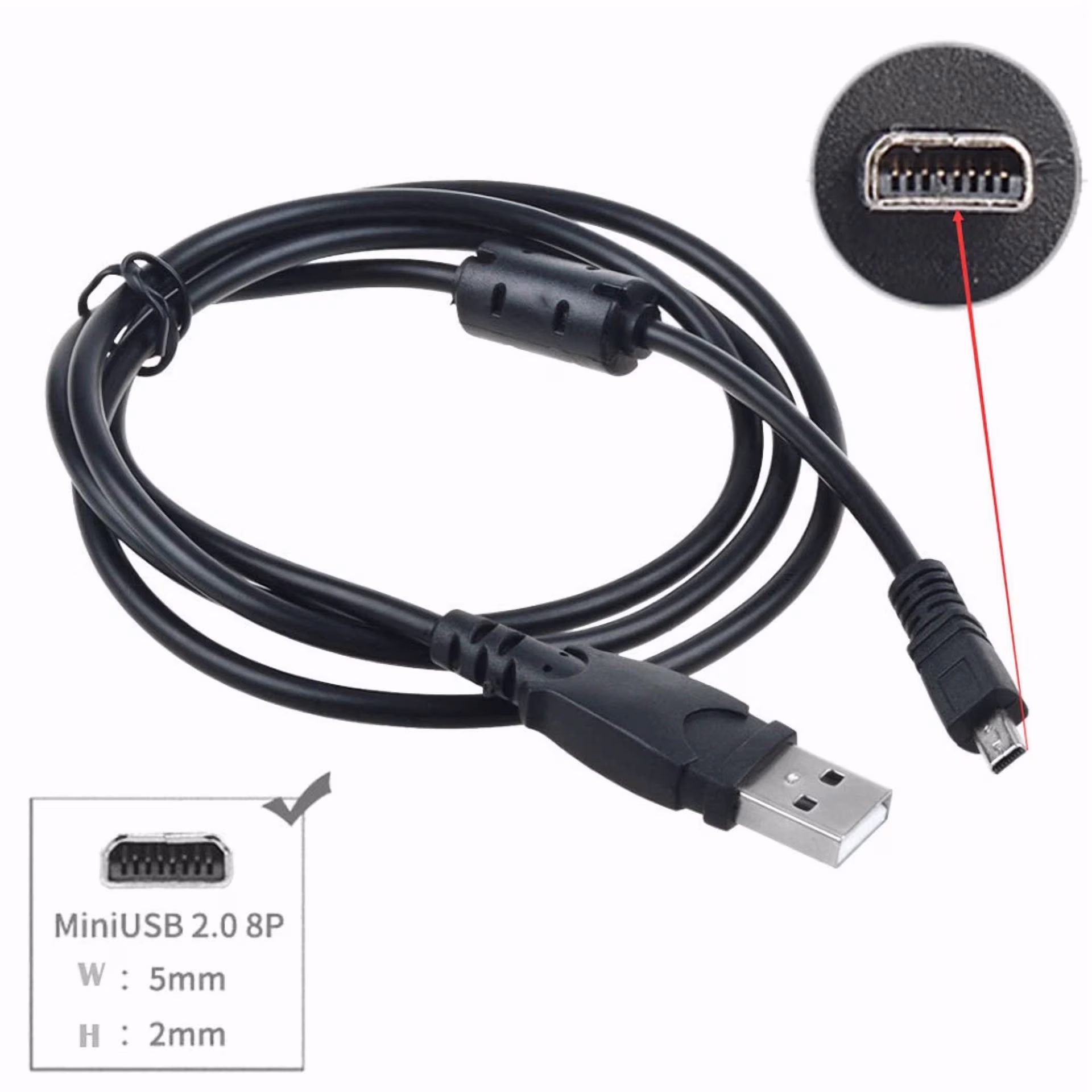 Rhea USB Data Sync Cable for Olympus CB-USB7 Digital Cameras (3 ft) i7sWI