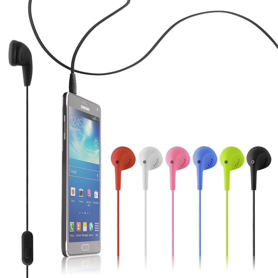 Rhea In-Ear Wired Earbuds with In-Line Microphone and Remote (Black, 1 Pack) fAra4