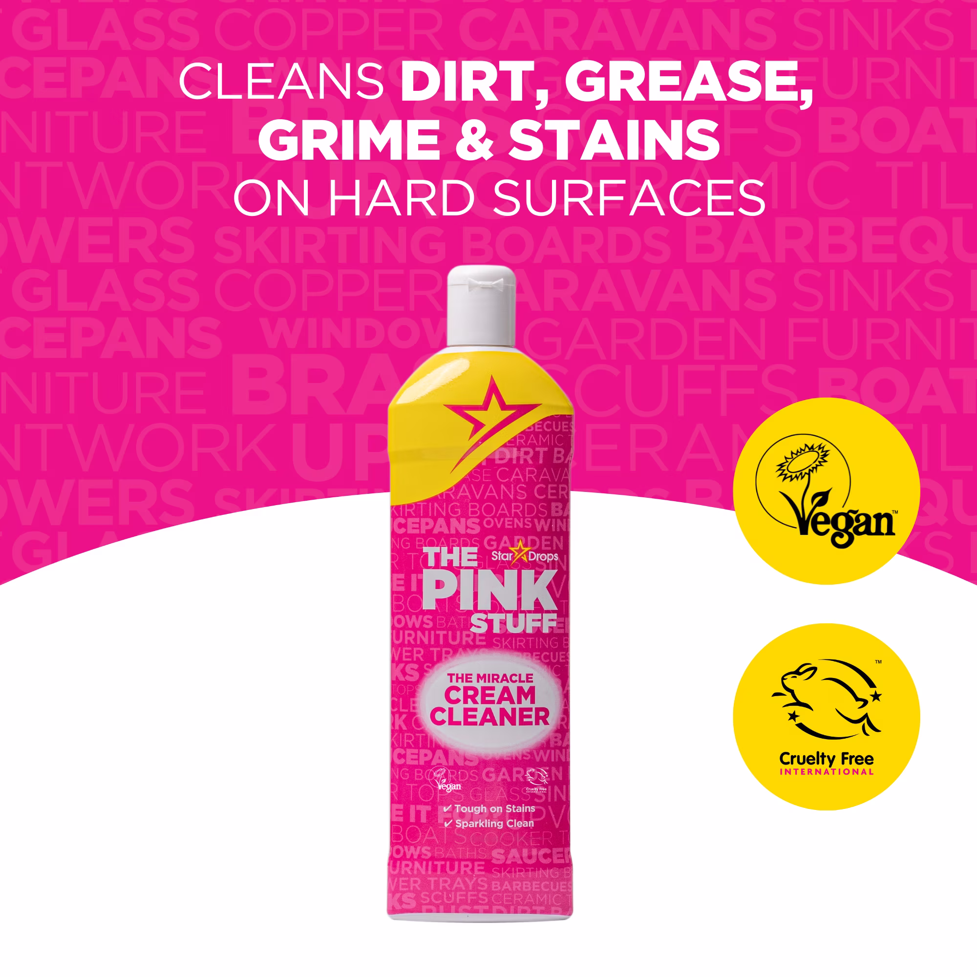 The Pink Stuff All-Purpose Cream Cleaner (Pink, 16.9 fl oz) Sha9S